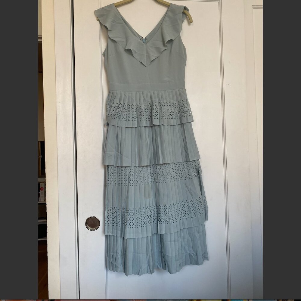 Banana Republic | Dresses | Banana Republic Laser Cut Ruffle Tier Midi Dress Seafoam Greenblue | Poshmark Banana Republic | Dresses | Banana Republic Laser Cut Ruffle Tier Midi Dress Seafoam Greenblue | Poshmark
